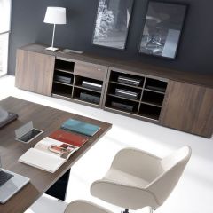 Dressoirkast Martino plus 2x voorbeeld (Robinia / Zwart)