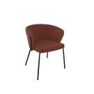 Vergaderstoel Rondo brede kuiprug - 4-poots