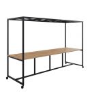 Verrijdbare vergadertafel Olka 90 cm hoog - 320 x 100 cm