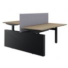 Elektrische zit sta bureauopstelling 5ive met wang - 180 x 90 cm