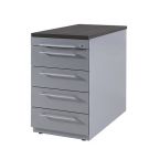 Vast ladeblok Maroon - 80 cm - 5 lades