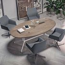 Vergadertafel Parma ovaal - 200 x 110 cm