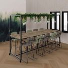 Verrijdbare vergadertafel Olka 110 cm hoog - 240 x 100 cm