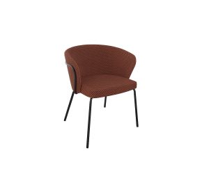 Vergaderstoel Rondo 4 poots met kuiprug 