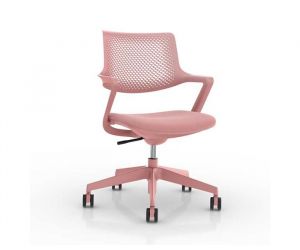 Vergaderstoel Ton sur Ton verrijdbaar - Roze