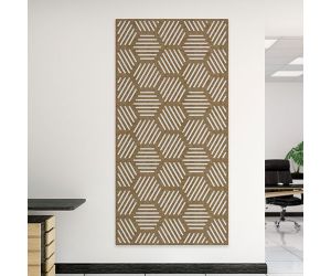 Akoestisch wandpaneel Hexa Lines