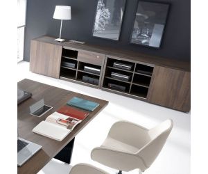 Dressoirkast Martino plus 2x voorbeeld (Robinia / Zwart)