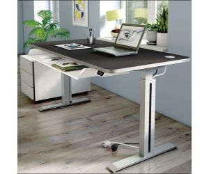 Elektrisch zit sta bureau Mira (Zwart)