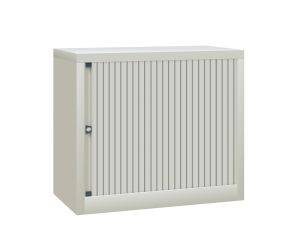 Bisley roldeurkast Basic+ 70 x 80 cm - Lichtgrijs