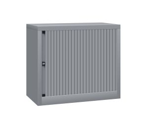 Bisley roldeurkast Basic+ 70 x 80 cm - Zilver