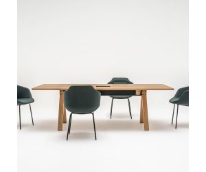 Vergadertafel Ega, blad Natural oak fineer