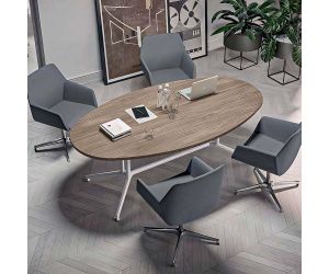 Vergadertafel Parma ovaal - 240 x 110 cm